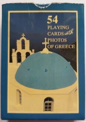 Mazzo Carte Gioco Poker Souvenir Greece is Beautiful Photos of Crete 1988