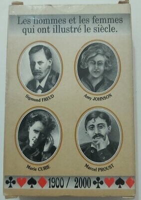 Mazzo Carte Poker Les Hommes et Les Femmes Qui Ont Ilustré le Siècle 1900/2000