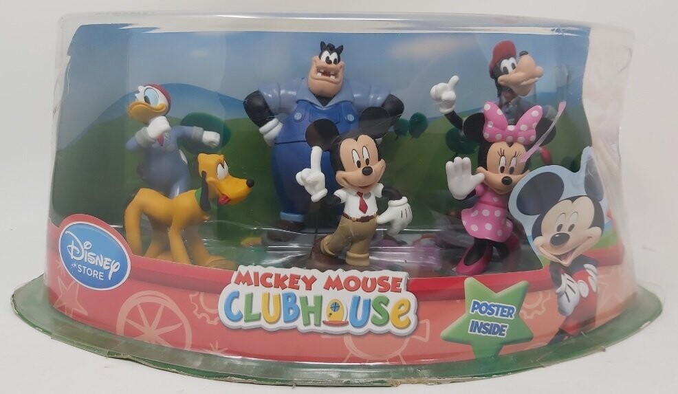 Pupazzi Disney Store Figurine Playset PVC Mickey Mouse Club House