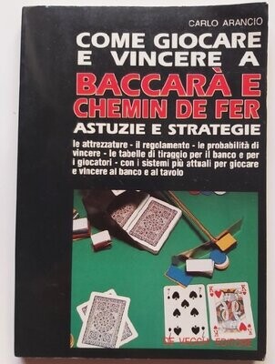 Libro Come Giocare e Vincere a Baccarà e Chemin de Fer 1993