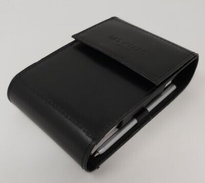 Portacarte 1 Mazzo Poker Nero Pelle Leather Cuoio Dal Negro