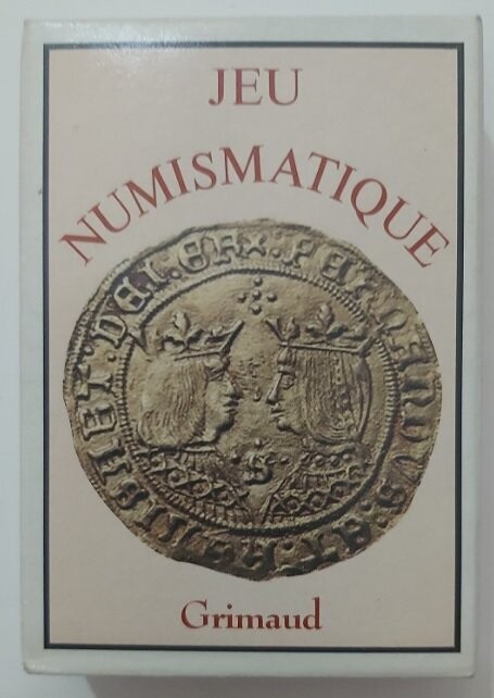 Mazzi di Carte da Poker Jeu Numismatique Grimaud Anno 1994 Back Rosso o Blue, Carte da Poker Jeu Numismatique: Back Retro Rosso