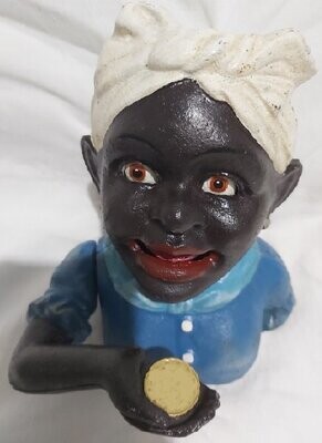 Salvadanaio Ghisa Meccanico Mechanical Bank Coin Box Saving Mammy