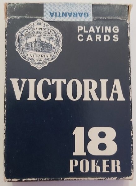 Mazzo Carte Gioco Poker Victoria 18 Playing Cards Heraclio Fournier 1979