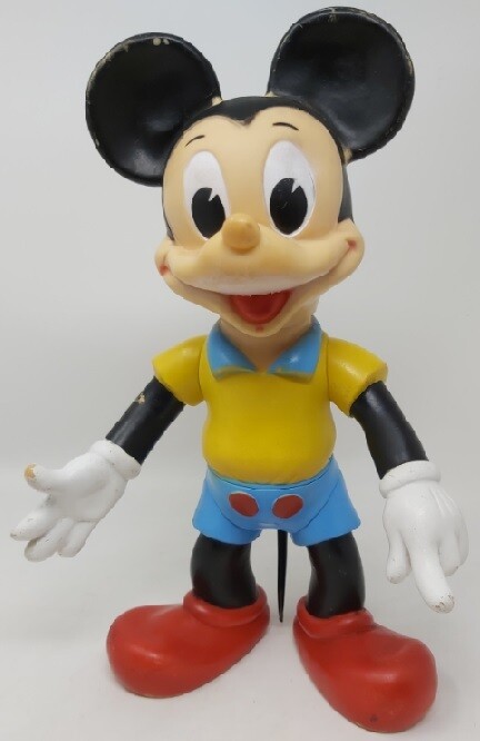Pupazzo Ledra Personaggio Topolino Gomma Dura Walt Disney Productions 1962 Vintage