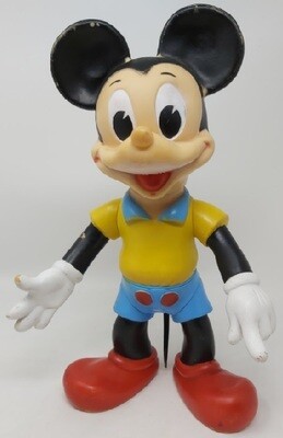 Pupazzo Ledra Personaggio Topolino Gomma Dura Walt Disney Productions 1962 Vintage