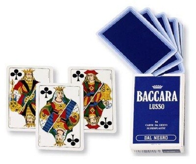 Mazzo Carte Baccara Baccarat Chemin de Fer Black Jack Dal Negro Lusso Blu 90028 (Fuori Produzione) Baccara'