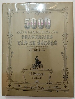 Libro 5000 Vignettes Francaises Fin de Siecle Anno 1966 Vintage (vignette di fine secolo 1800)