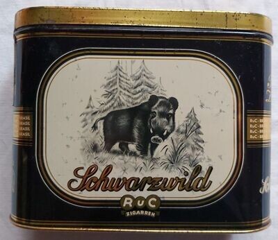 Scatola Latta Sigari St. Felix RuC Zigarren Brasil Schwarzwild (Cinghiale) Cigar Tin Box
