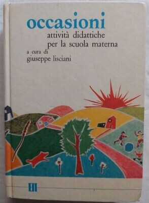 Libri 3 Volumi Occasioni Attività Didattiche Scuola Materna Lisciani 1979