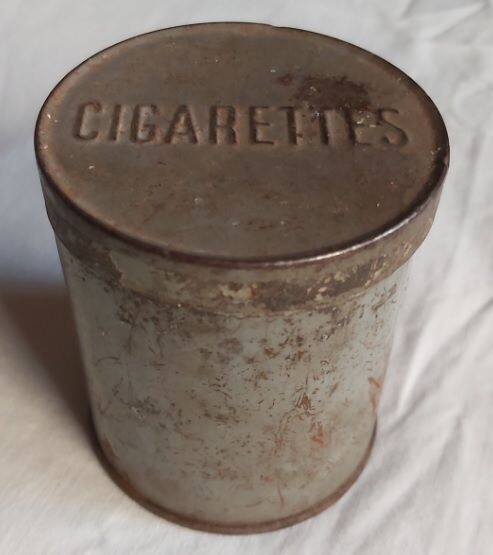 Scatola Latta 50 Cigarettes Esercito Britannico II Guerra Mondiale Sigarette Vintage