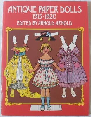 Libro Antique Paper Dolls 1915-1920 Bambole di Carta da Ritagliare Anno 1975