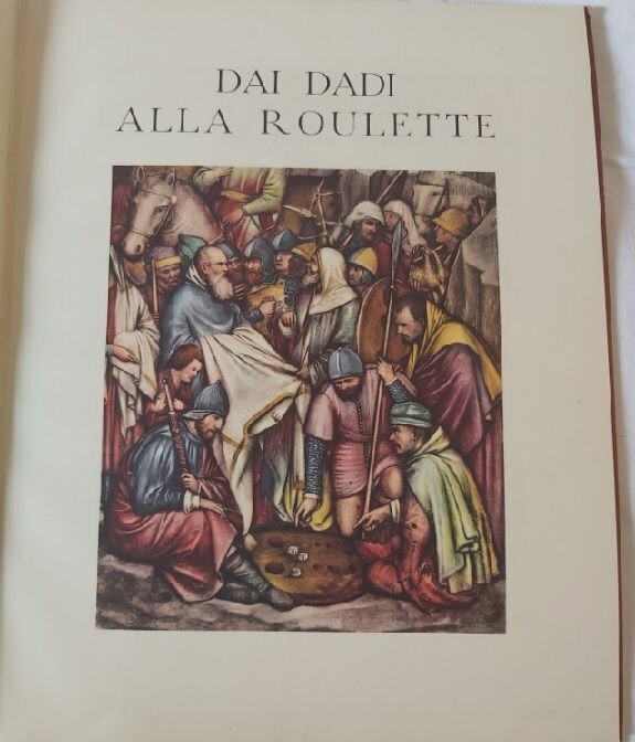 Libro Rischio e Certezza sui Giochi e Altro Gruppo INA 1954 Electa Editrice Milano