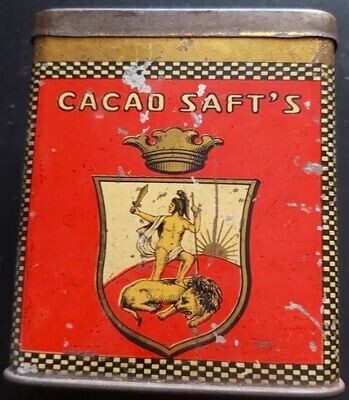 Scatola Latta Cacao Saft's Rara