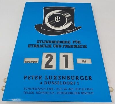 Calendario Perpetuo Peter Luxemburger Dusseldorf  Vintage