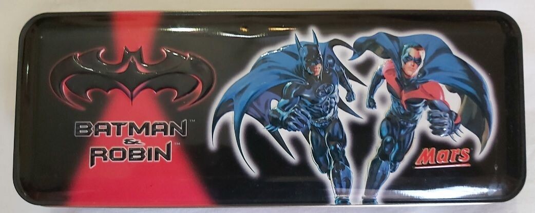 Scatola Latta Tin Box Batman & Robin Mars 1997