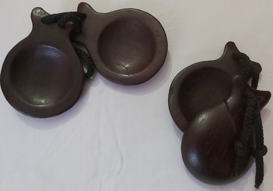Nacchere Legno Spagnole Originali Las Castanuelas José Tarregà Peirò Made in Spain Spanish Castanets