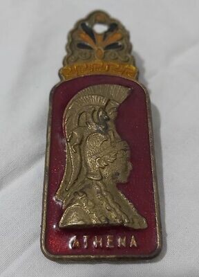 Molletta Vintage Souvenir Grecia Reggicarte Athena Parthenon 42191 Usata