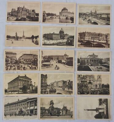 Serie Set 15 Cartoline Cartolina Postale Berlino Non Viaggiate BERLIN Inizi del ‘900