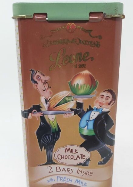 Scatola Latta Tin Box Boite en Etain La Fabbrica di Cioccolato Leone Torino 1978