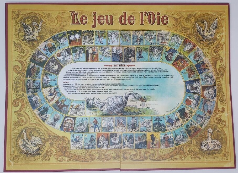 Le Jeu de l'Oie Gioco dell'Oca Vintage 983
