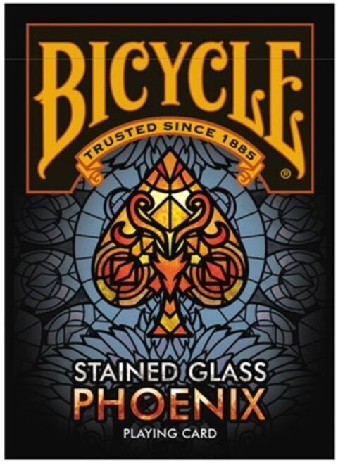Mazzo Carte Poker Playing Cards Deck Bicycle Stained Glass Phoenix Edition