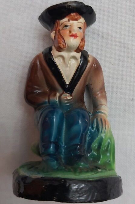 Caganer Pupazzo Presepe Statuina Dipinta a Mano da Collezione Contadino Catalano