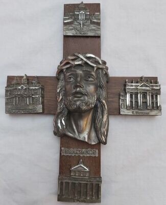 Crocifisso Anno Santo Giubileo 1975 Basiliche S. Pietro S. Maria Maggiore S. Giovanni S. Paolo
