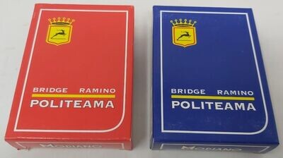 Poker Modiano Politeama in Triplex (rare - fuori produzione – da collezione) Back Rosso o Back Blue