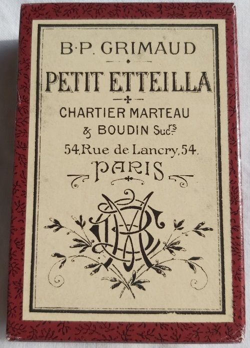 Mazzo di Carte Cartomanzia Petit Etteilla Oracle Sibille Tarot 1994 France Cartes 32+1 carte