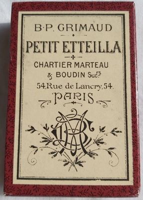 Mazzo di Carte Cartomanzia Petit Etteilla Oracle Sibille Tarot 1994 France Cartes 32+1 carte