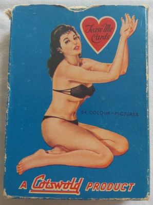 Mazzo Carte Tease Me Cards Poker Nudi Donne World Beauty 1960’s Nude Playing Cards