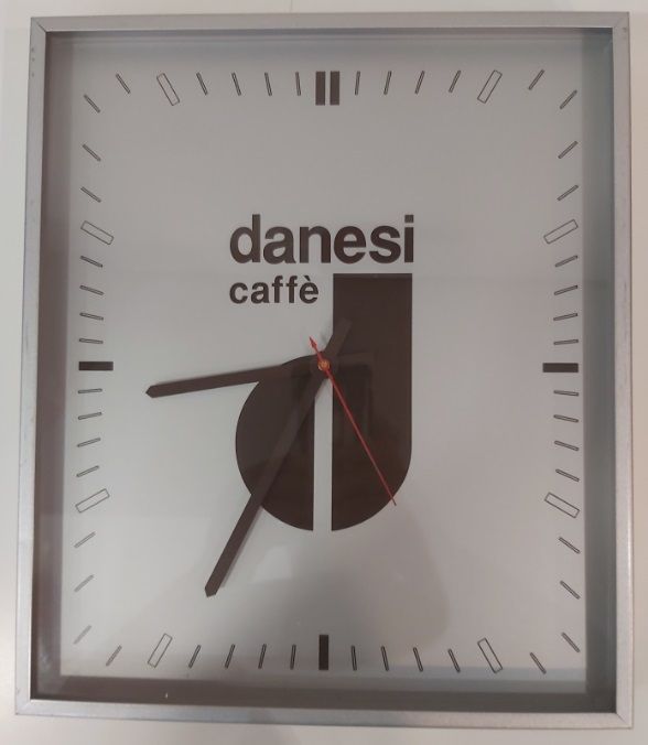 Orologio da Muro Parete Pubblicitario Caffè Danesi Roma Vintage