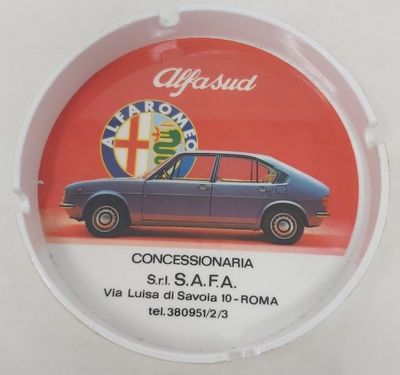 Posacenere Portacenere Pubblicitario  Alfaromeo Alfasud Anni ’70