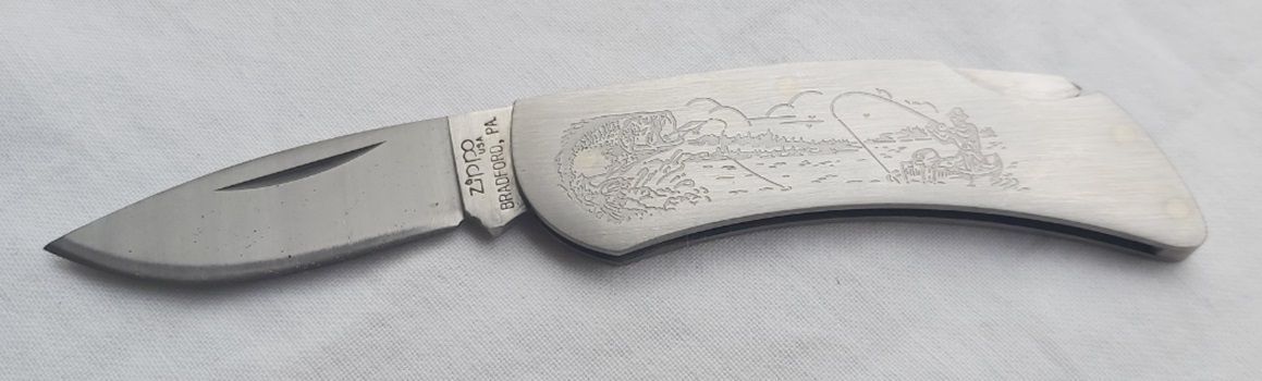 Coltellino Knife Zippo Fisherman Pescatore da Collezione