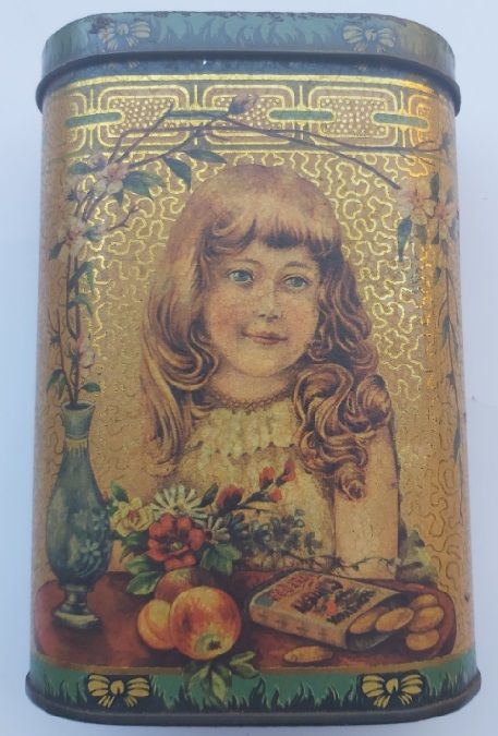 Scatola Latta Tin Box Ginger Wafers Famous Biscuit Company Daher Limited
