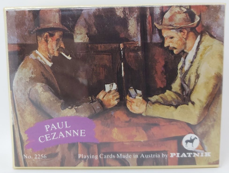 Mazzo Carte Ramino Piatnik Paul Cezanne Giocatori di Carte 2256. Bridge Rummy Canasta