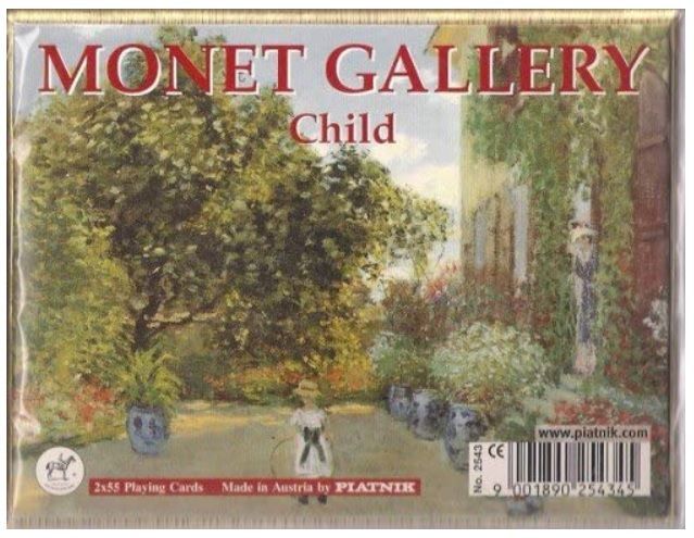 Mazzo Carte Ramino Piatnik Monet Gallery Child 2543 Bridge Rummy Canasta