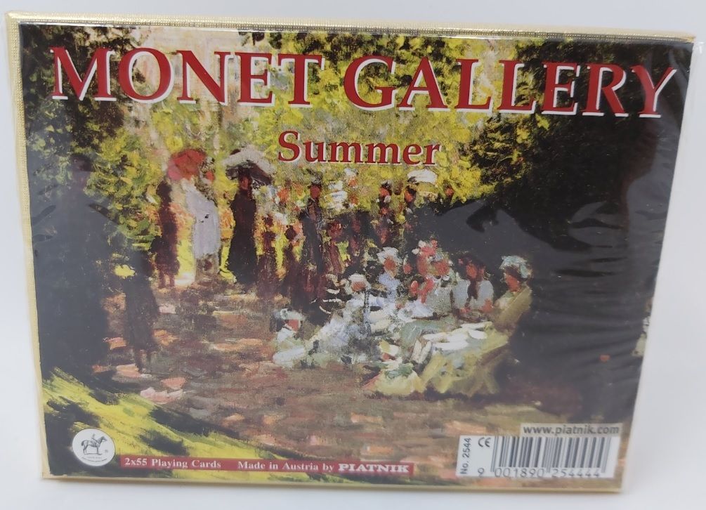 Mazzo Carte Ramino Piatnik Monet Gallery Summer 2544 Bridge Rummy Canasta