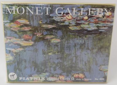 Mazzo Carte RaminoPiatnik Monet Gallery Lilies 2102 Bridge Rummy Canasta Mint