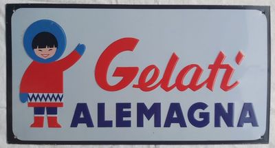 Gelati Alemagna Targa Latta Hachette Targhe Pubblicitarie Collezione