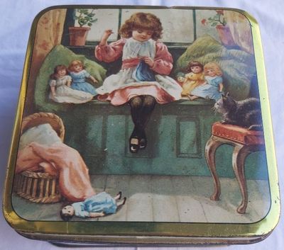 Scatola Latta Tin Box Beste Deutsche Nahgarne (i migliori filati da cucito tedeschi) Vintage