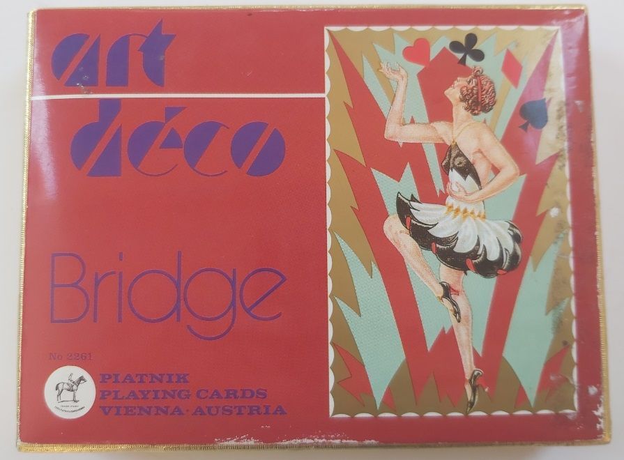 Mazzo Carte Ramino Piatnik Bridge Art Decò 2261 Vienna Bridge Rummy Canasta Collezione