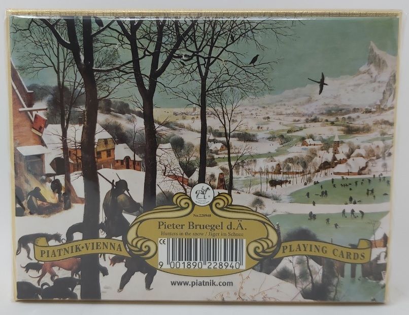 Mazzo Carte Ramino Piatnik Pieter Bruegel Hunters in the Snow 228940 Bridge Rummy Canasta