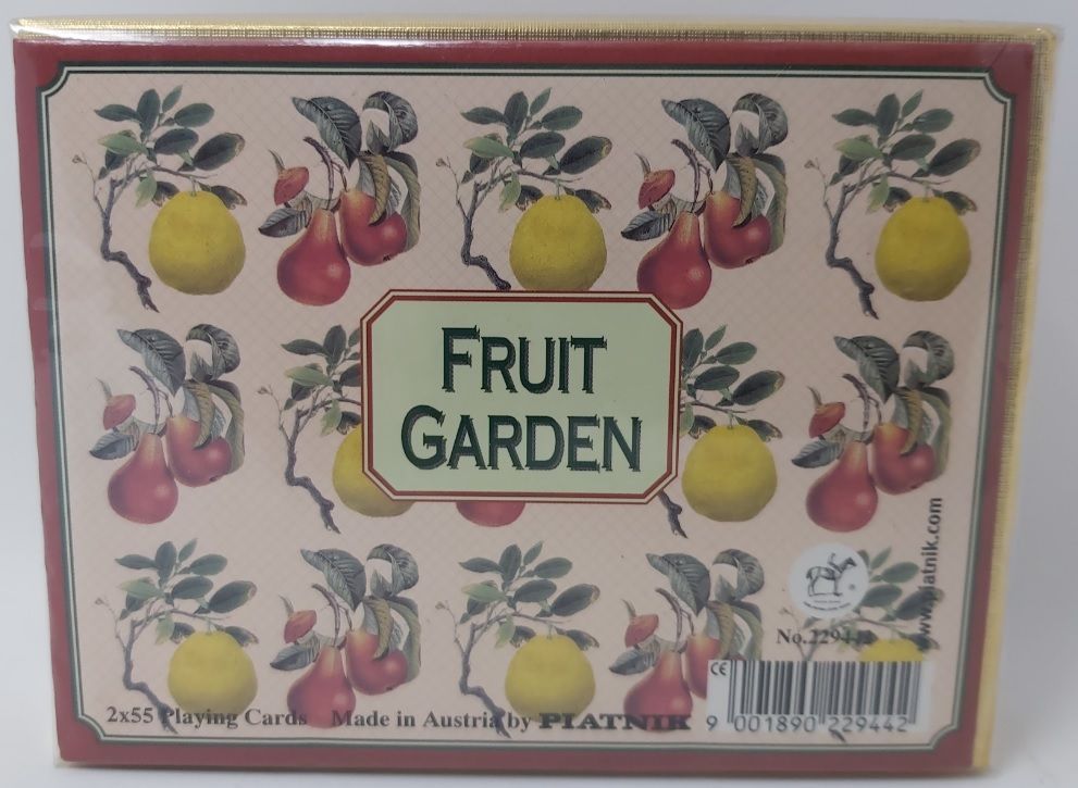 Mazzo Carte Ramino Piatnik Fruit Garden 229442 Bridge Rummy Canasta Vintage