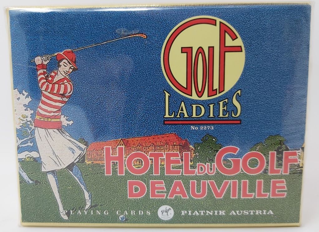 Mazzo Carte Ramino Piatnik Golf Ladies Hotel du Golf Deauville 2273 Bridge Rummy Canasta