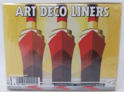 Mazzo Carte Ramino Piatnik Art Deco Liners 222245. Bridge Rummy Canasta