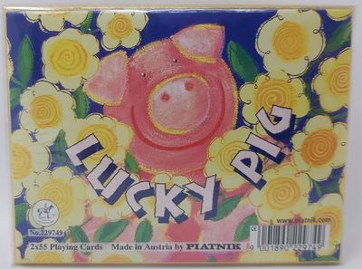 Mazzo Carte Ramino Piatnik Lucky Pig 229749 Bridge Rummy Canasta Vintage