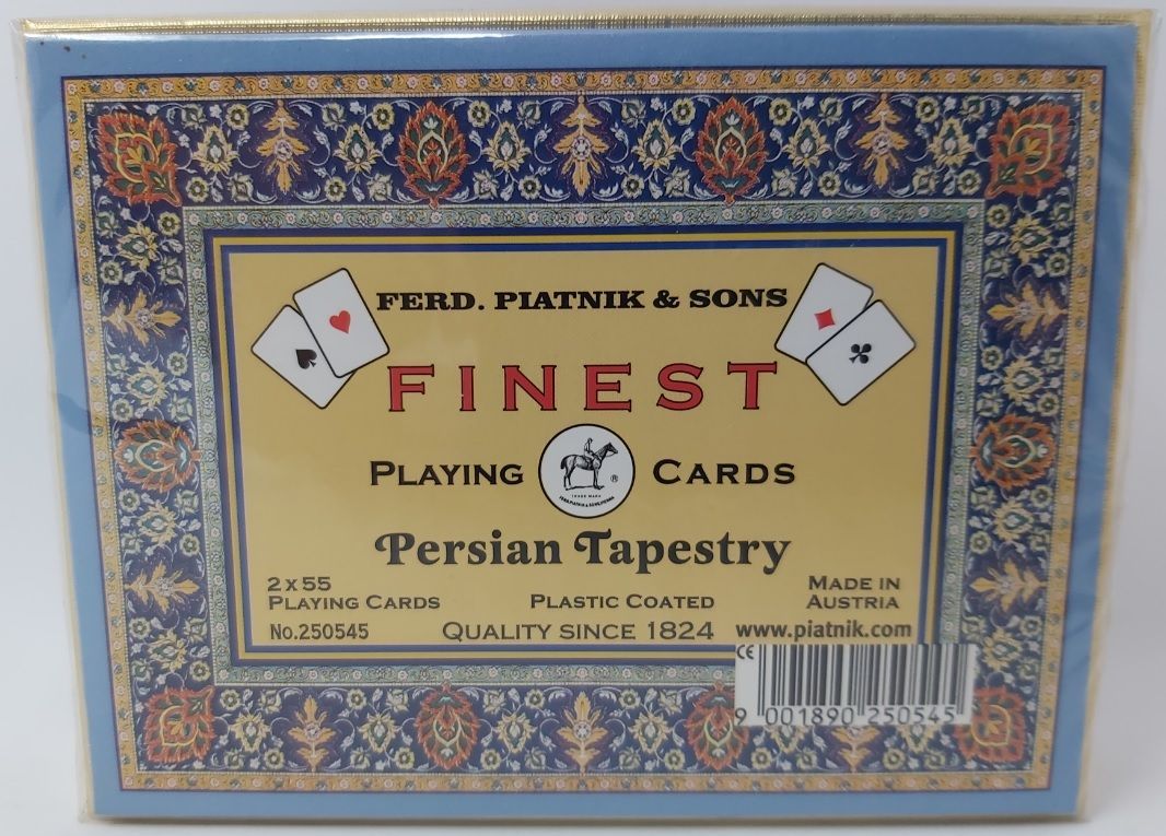 Mazzo Carte Ramino Piatnik Finest Persian Tapestry 250545 Bridge Rummy Canasta Vintage