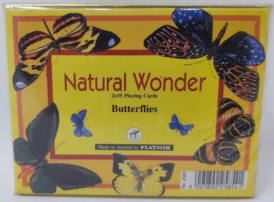 Mazzo Carte RaminoPiatnik Natural Wonder Butterflies 2585 Bridge Rummy Canasta